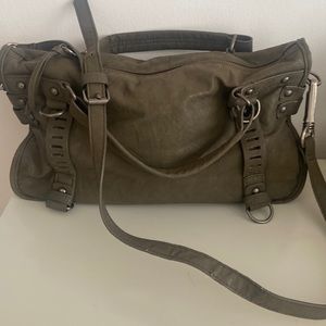 Free People Dark Green Purse - with Detachable Crossbody Strap